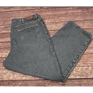 LL Bean Men Relaxed Fit Light Wash Blue Denim Cotton Jeans Size 44X30 (42X29)